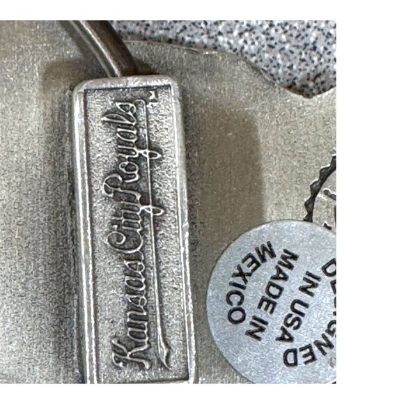 Kansas City Royals Spellout Official Mlb Baseball Team Logo Metal Belt Buckle 4" - Picture 5 of 6